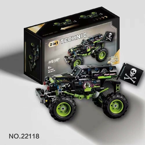 Конструктор BL «Monster Jam Grave Digger» 2в1 конструктор lego technic 42118 monster jam grave digger 212 дет