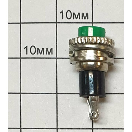 Кнопка MG-D-304 (DS-314, RWD-304) OFF-(ON) Без фиксации Зеленая