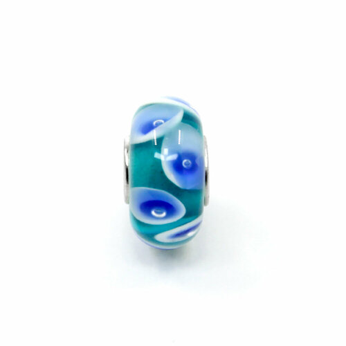 фото Handinsilver ( посеребриручку ) подвеска-шарм из муранского стекла lampwork голубой (1шт)