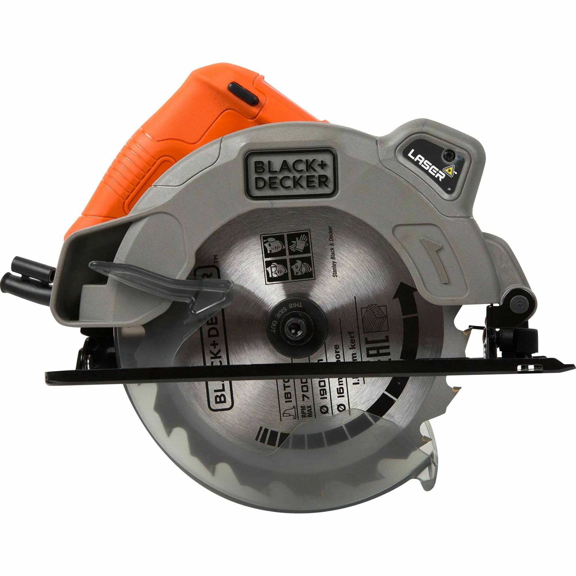 Циркулярная пила Black&Decker CS1250, 1250 Вт, 190 мм - фотография № 1