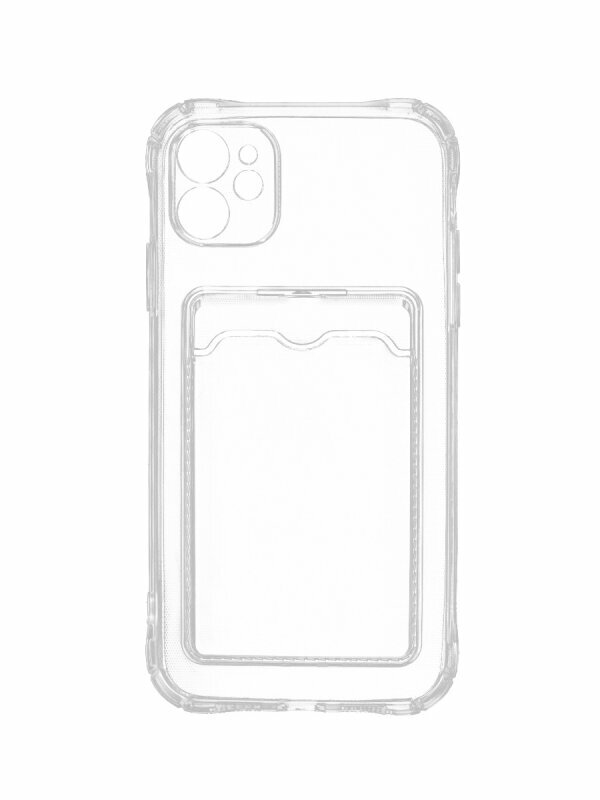 Чехол Zibelino для APPLE iPhone 11 Silicone Card Holder защита камеры Transparent ZSCH-APL-11-CAM-TRN - фотография № 4