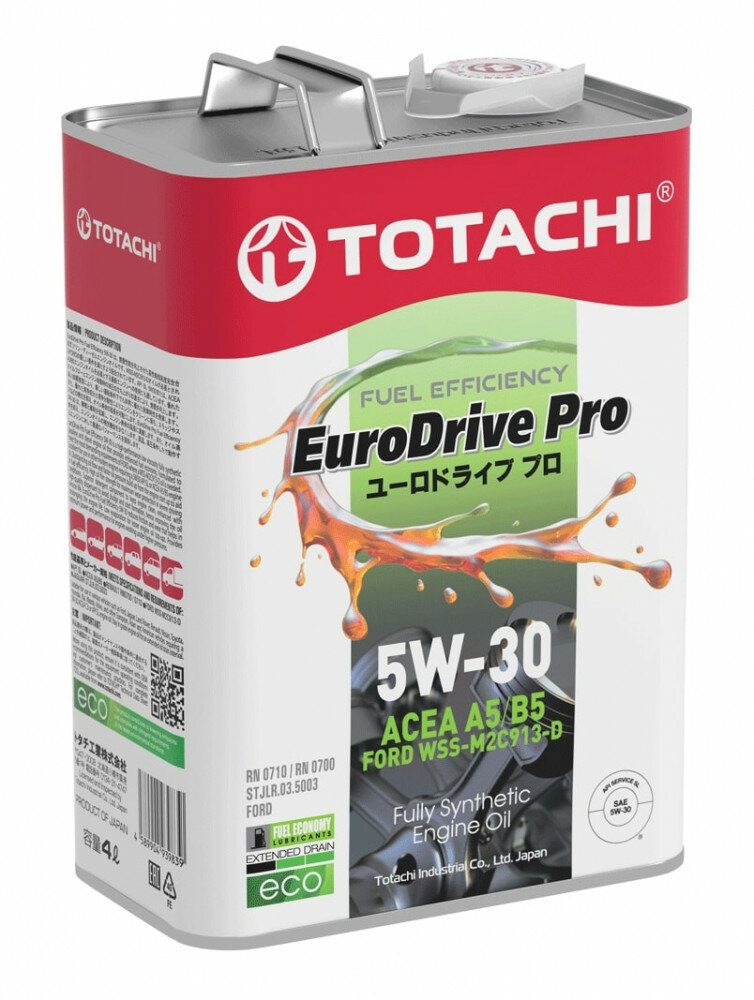 Масло моторное синтетическое TOTACHI EURODRIVE PRO FE 5W-30 4л.