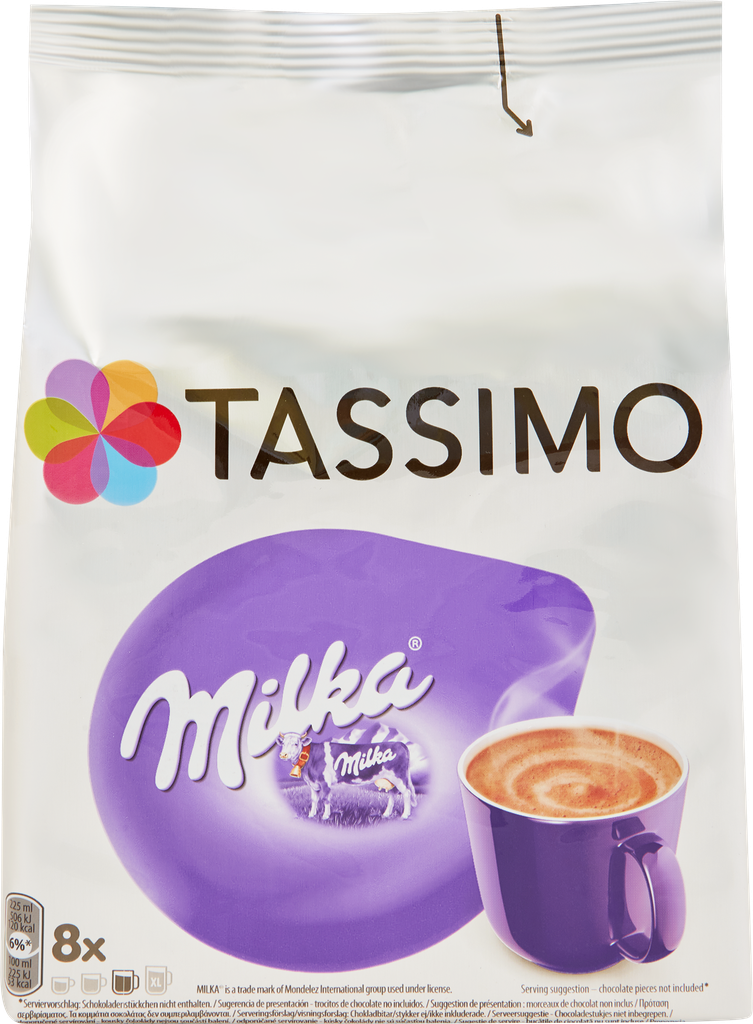 Какао в капсулах TASSIMO Milka, 8кап