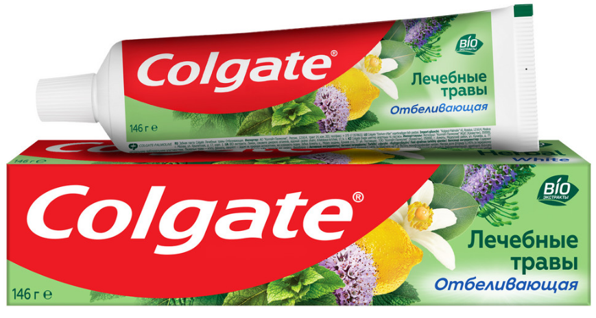 Colgate зубная паста лечебные травы отбеливающая 100мл