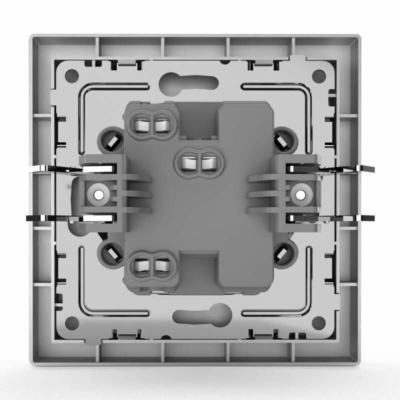 Выключатель 1-кл. СП Pixel 10А IP20 в сборе алюм. TOKOV ELECTRIC TKE-PX-V1F-C03 - фото №5