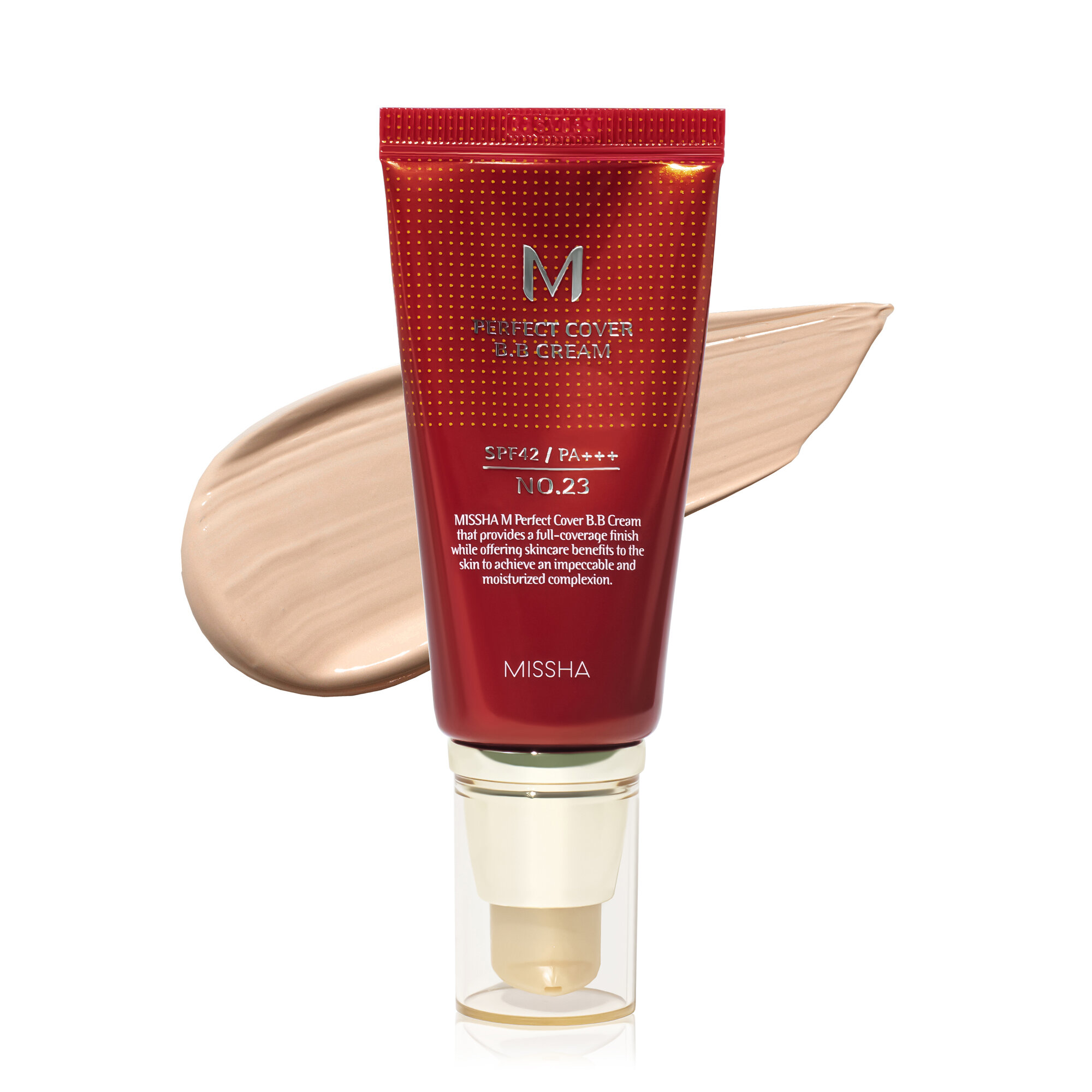 BB-крем для лица (тон 23 Натуральный бежевый) | Missha Perfect Cover BB Cream SPF42 PA+++ №23 Natural Beige 50ml