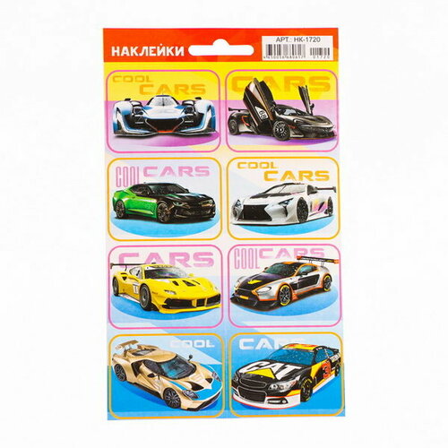 Наклейки Гонки глиттер 16 x 95 см 20 шт 661₽