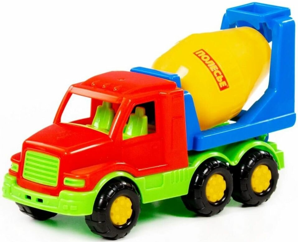 Автомобиль "Бетоновоз Максик", игрушечная машинка для детей, пластиковая игрушка для песочницы и дома, цвет микс