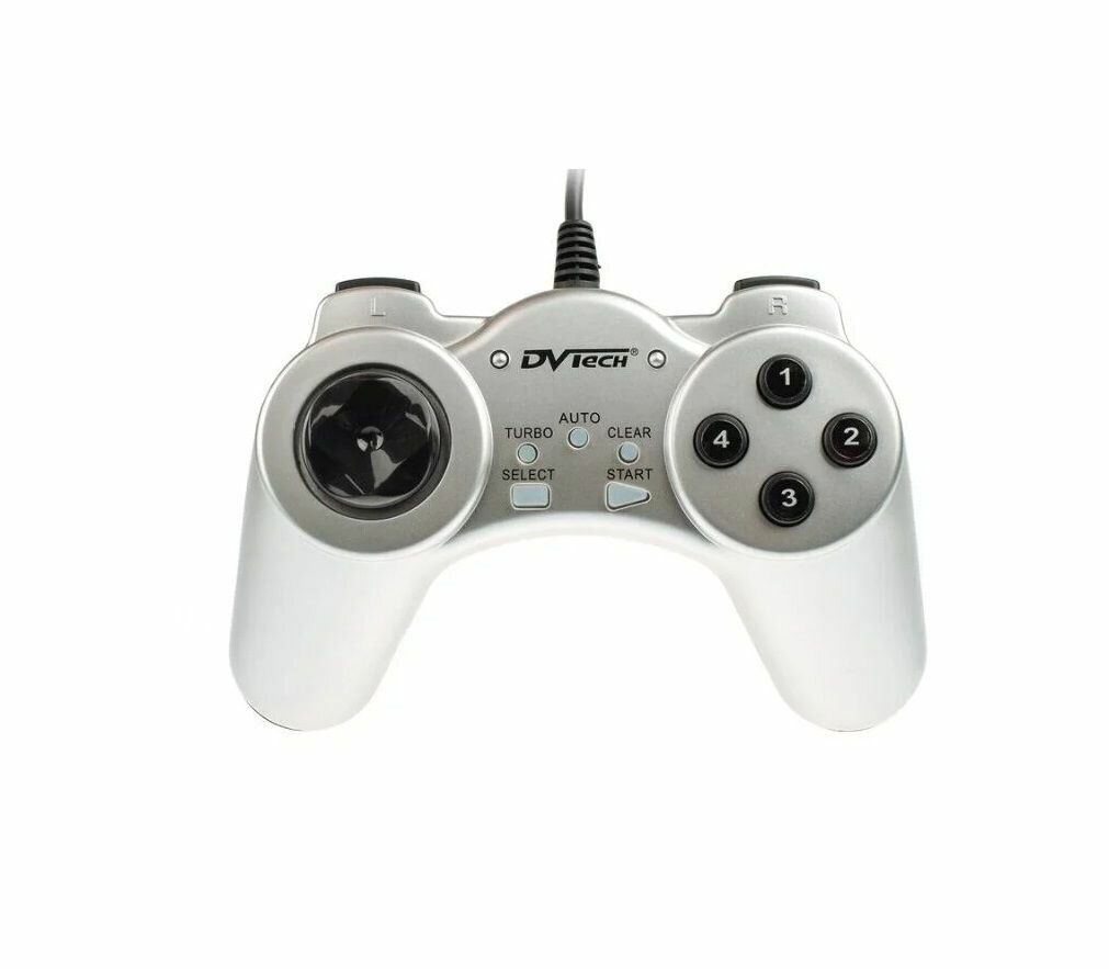 Геймпад проводной DVtech JS19 Shock Gear PC silver