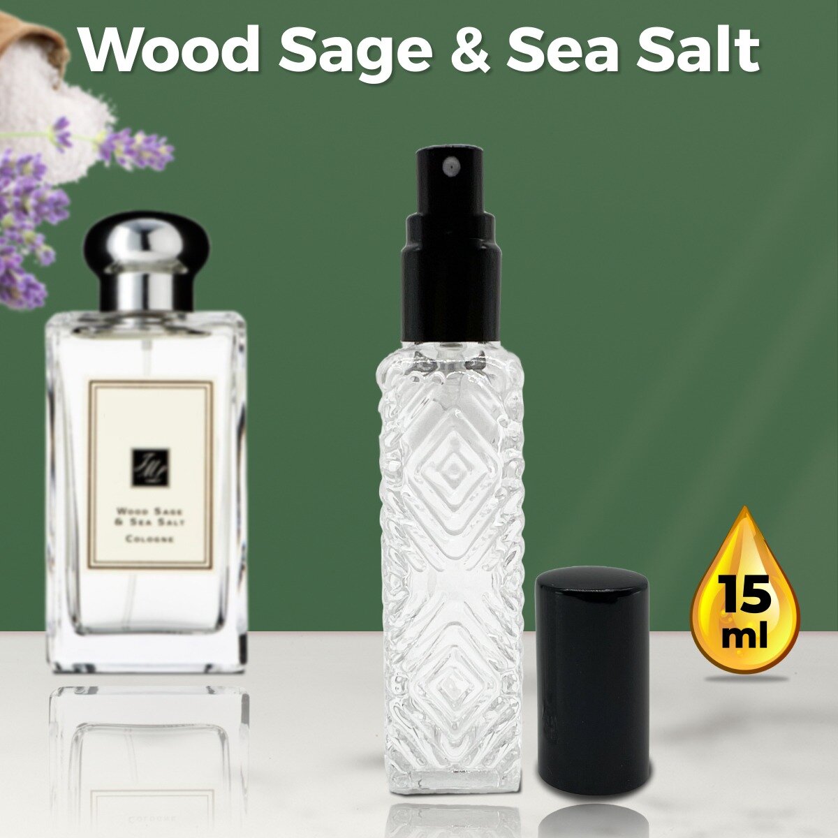 "Wood Sage And Sea Salt" - Духи унисекс 15 мл + подарок 1 мл другого аромата