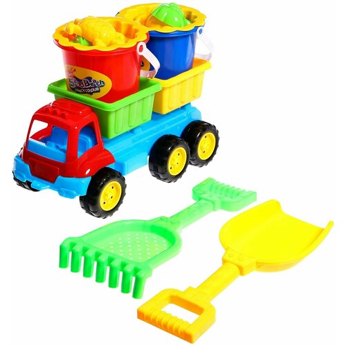 Набор для игры в песке Грузовик 10 предметов 2065₽