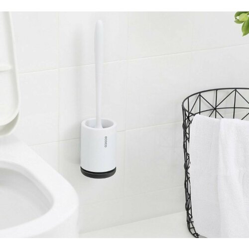 Настенный стандартный ершик для унитаза ECOCO белый верх черный низ 899₽