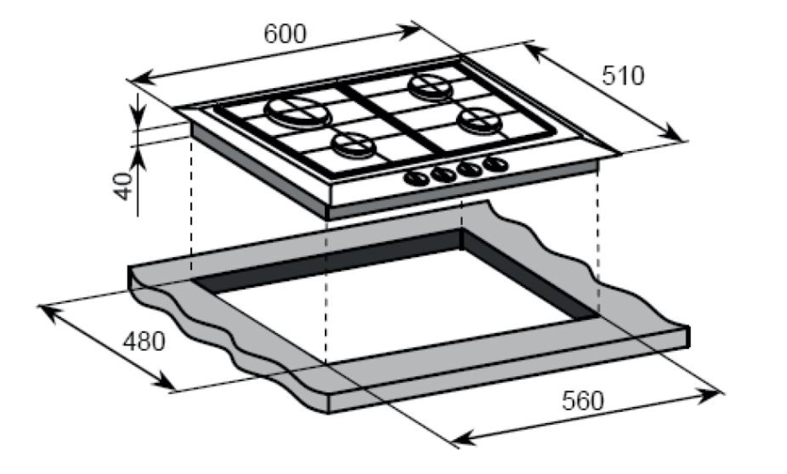 Варочная панель Weissgauff HGG 640 WG Nano Glass - фотография № 9