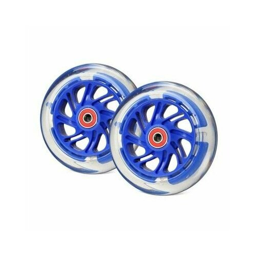Светящиеся колеса Trolo передние 120 мм (2 шт.) 120х30 мм под модель Maxi (Темно-синие)