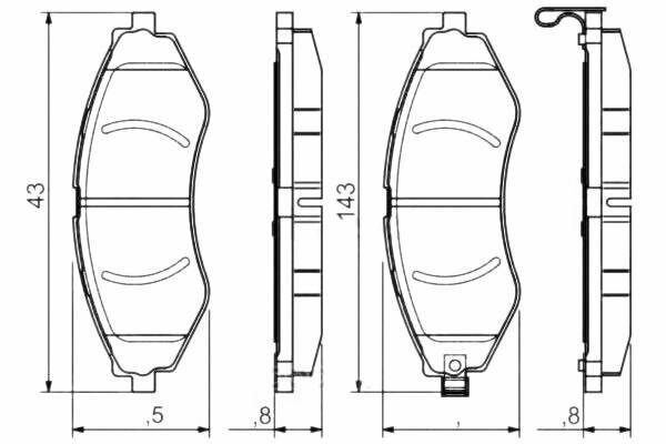 Тормозные колодки Bosch - фото №13