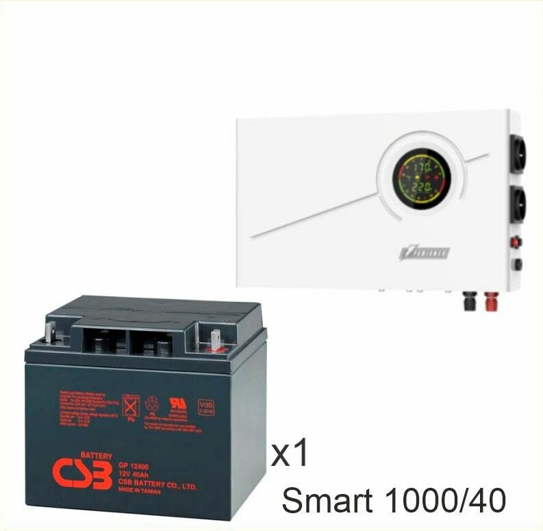 ИБП Powerman Smart 1000 INV + CSB GP12400