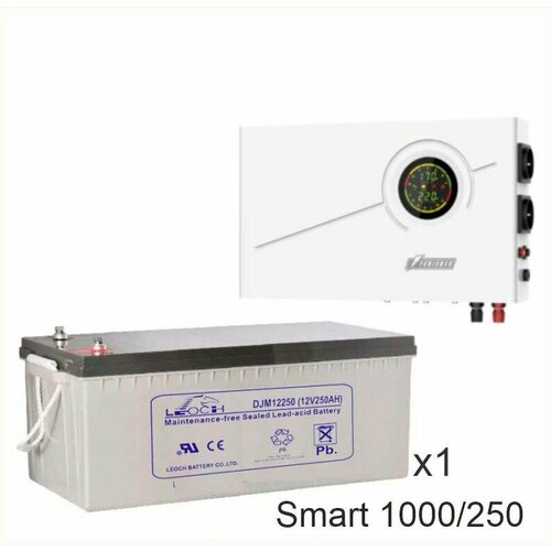 ИБП Powerman Smart 1000 INV + LEOCH DJM12250 ибп powerman smart 1000 inv