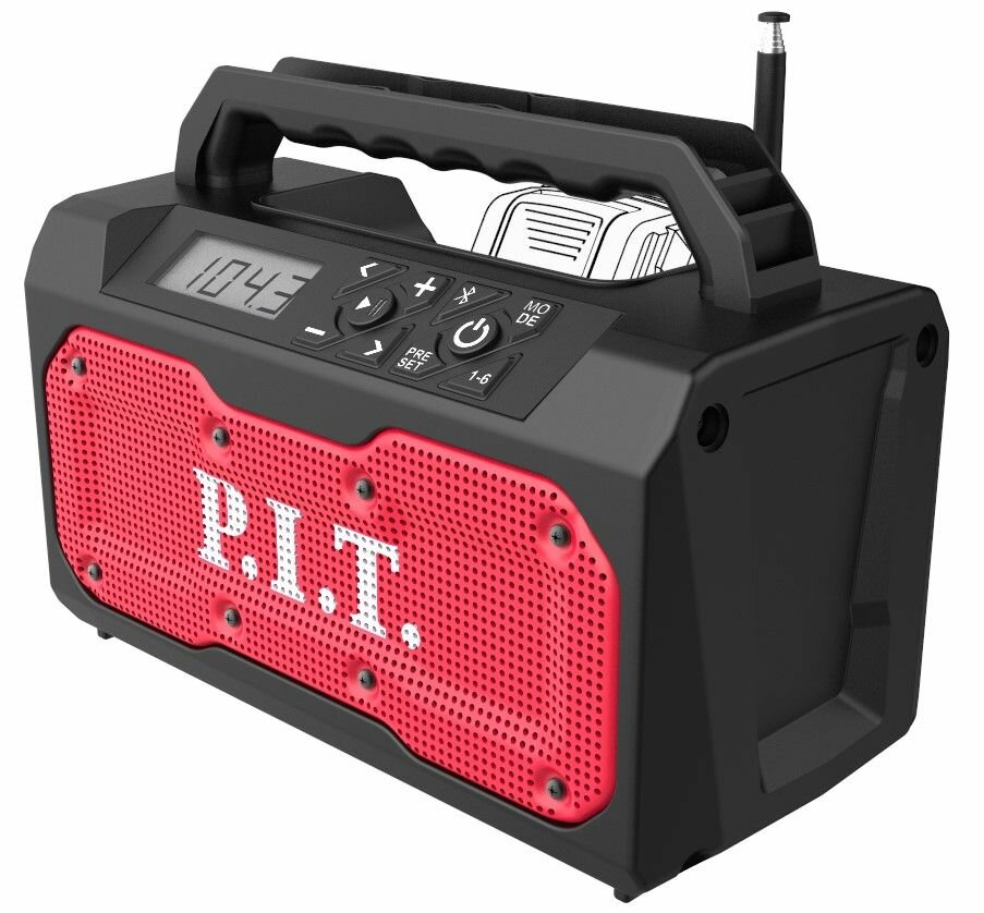 Аккумуляторное bluetooth-радио P.I.T. PJS20H-10A SOLO (без АКБ и ЗУ) на системе OnePower