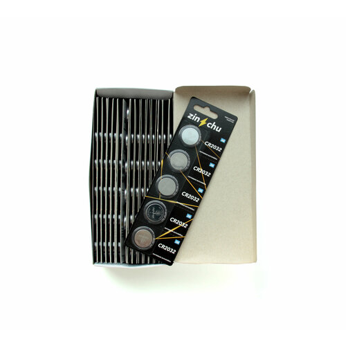 Батарейка CR2032 ZINCHU 245мАч 3V, 10 штук комплект батареек zinchu для счетчика тепла ultraheat t350 2wr6