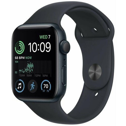 Умные часы Apple Watch Series SE Gen 2 44 мм Aluminium Case GPS midnight Sport Band 3375000₽