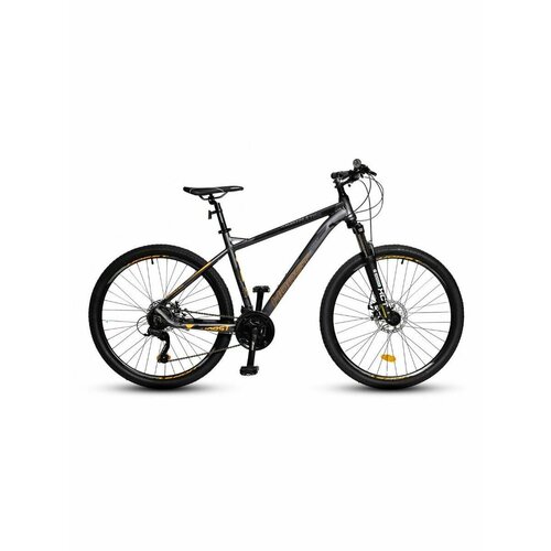 Велосипед взрослый горный 27,5 HORST Dominator рама 21 2023 года серо-оранжевый черный велосипед horst six 2021 lime black