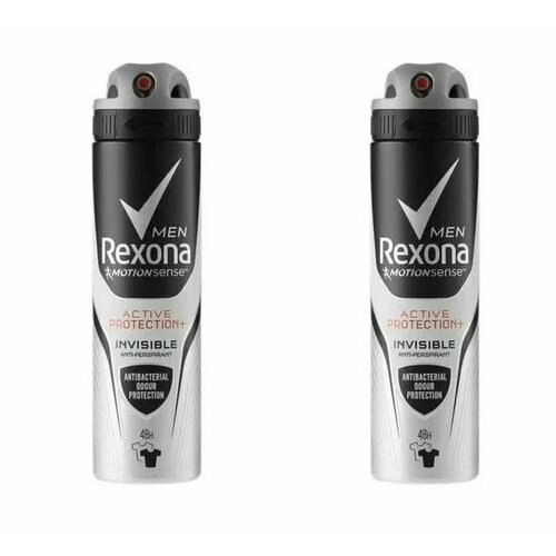 Rexona Men Спрей Antibacterial + Невидимый, 200 мл, 2 шт