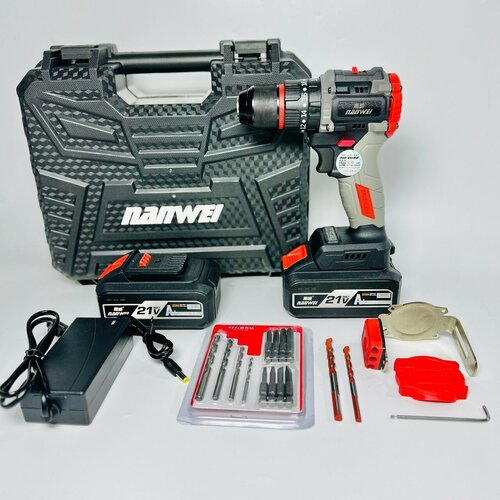 Шуруповерт бесщёточный аккумуляторный Nanwei 4 Ач 7000₽