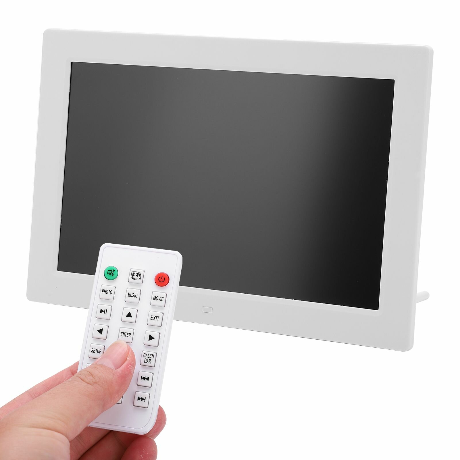 12-дюймовая цифровая фоторамка с HD разрешением 1280X800, поддержка MP3/MP4/изображений, белая, 100-240V EU