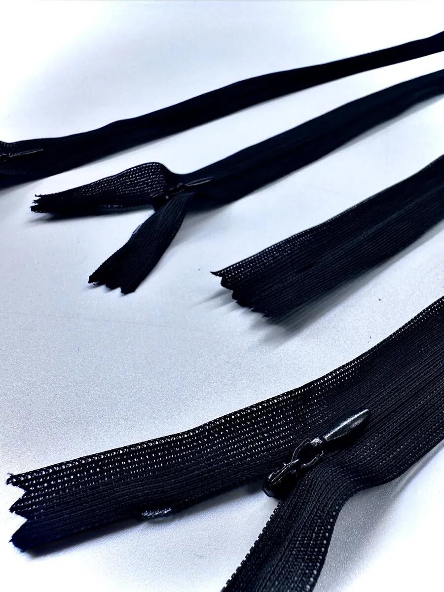 Молния потайная неразъёмная №3 60см 10шт — фото 1