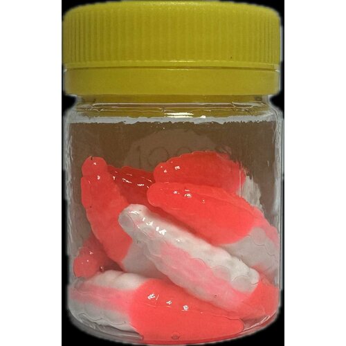 Приманка Cool Place Maggot 4см, цвет бело-розовый, с ароматом сыра