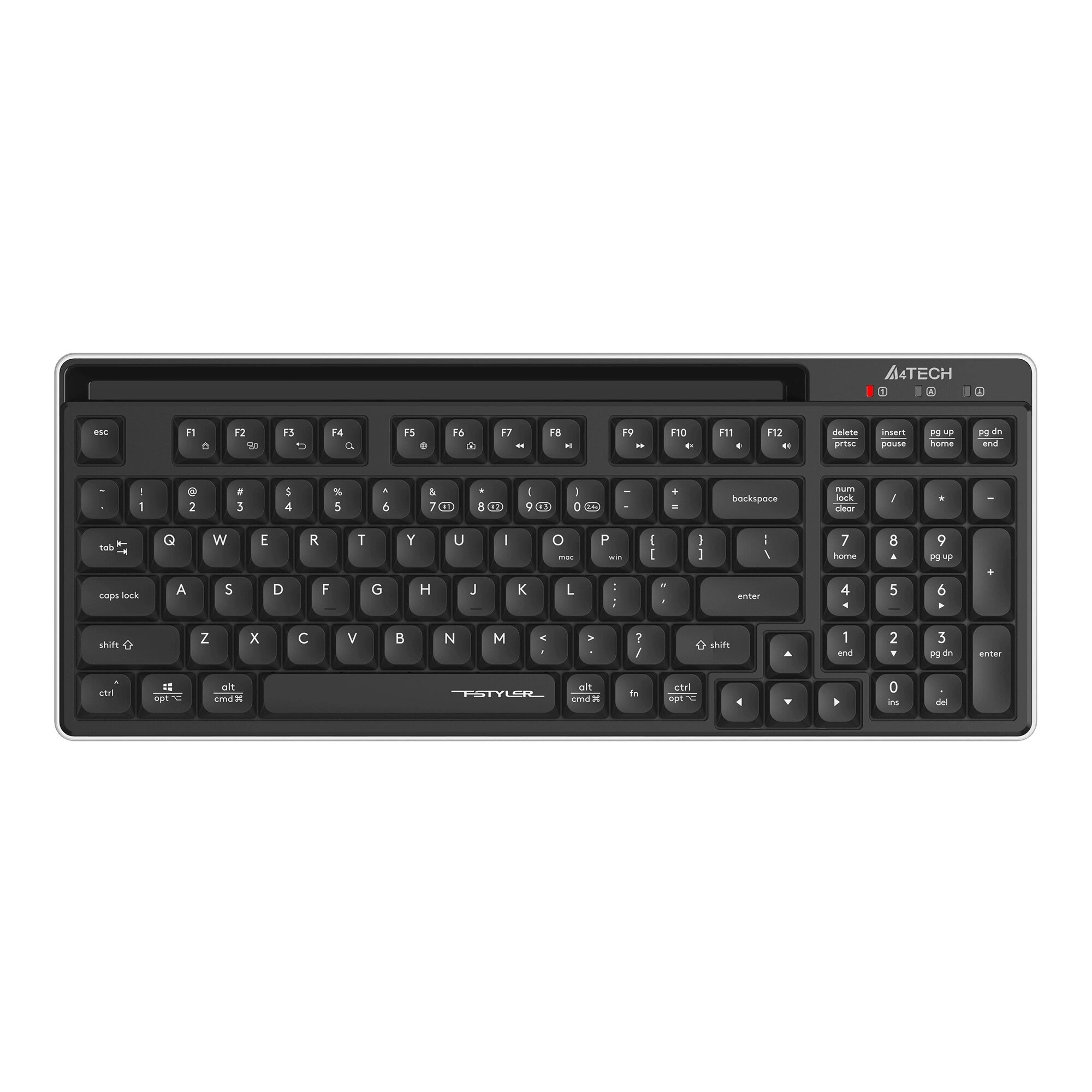 Клавиатура A4Tech Fstyler FBX70C, русские и английские буквы, черный (fbx70c)