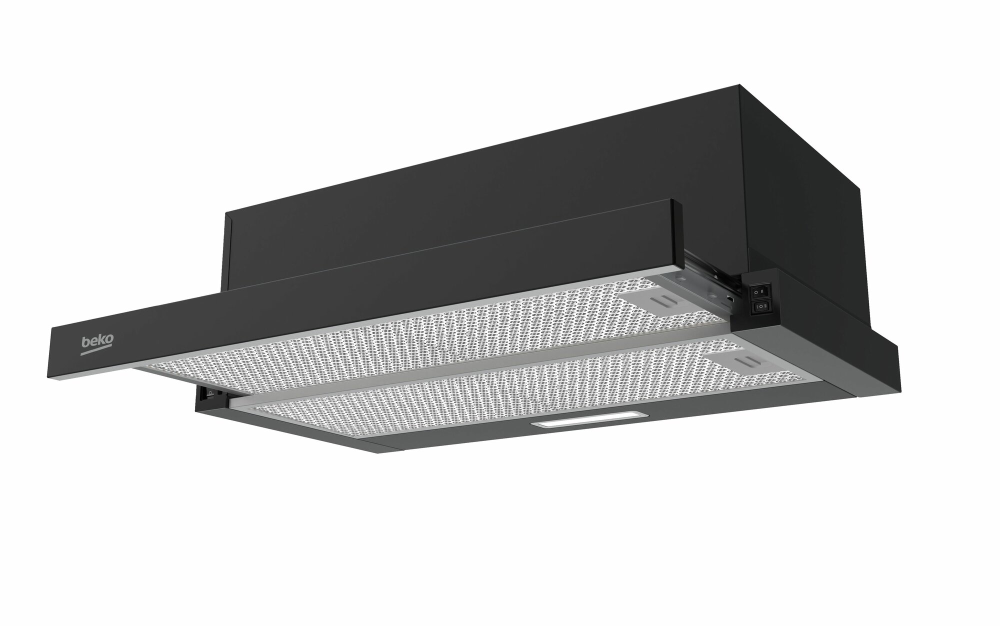 Изображение Вытяжка Beko BHNT613R4CB, телескопическая, угольный/жировой фильтр, черный