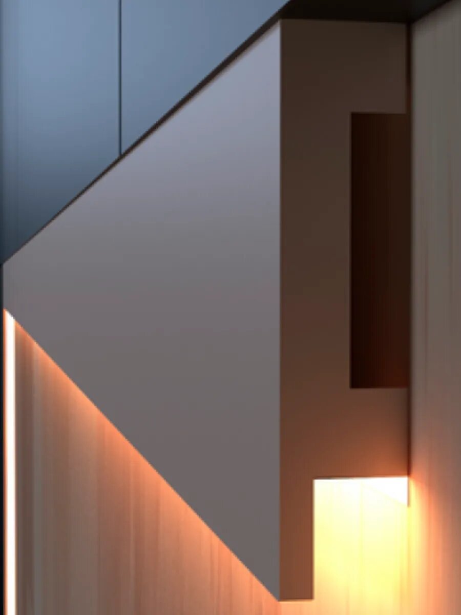 Молдинг с подсветкой МДФ M06 LED 200х8х1.8 см