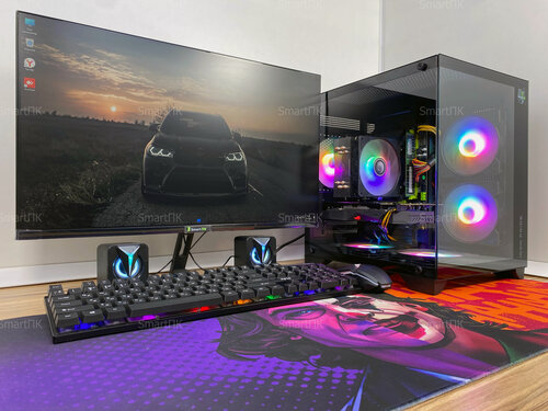 Изображение товара Игровой компьютер, Intel, RAM 32, RX-580, SSD 512, монитор 24