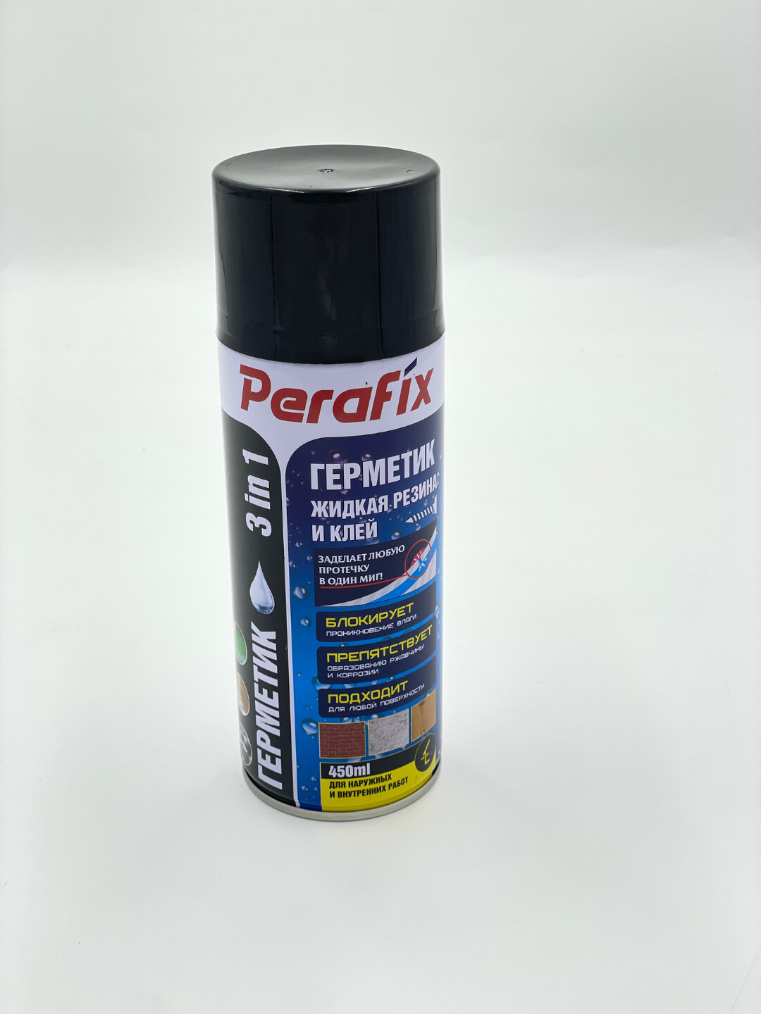 Герметик PERAFIX, жидкий, резиновый, белый, для герметизации — фото 1