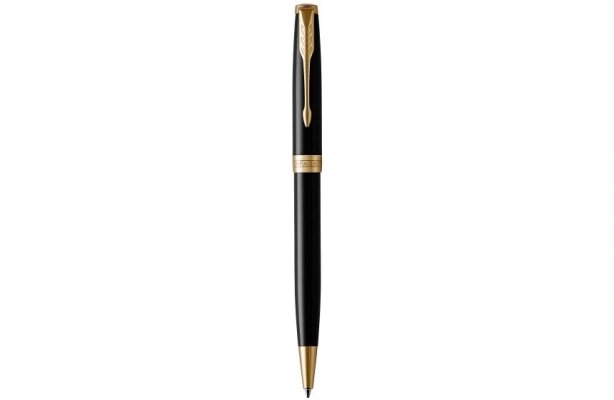 Шариковая ручка поворотная Parker Sonnet Core K530 LaqBlack GT черный M 1931497 - фото №2