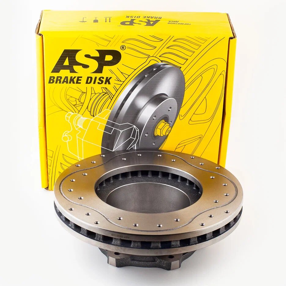 Тормозные диски "ASP" для Gazel Next, с перфорацией, комплект 2 диска