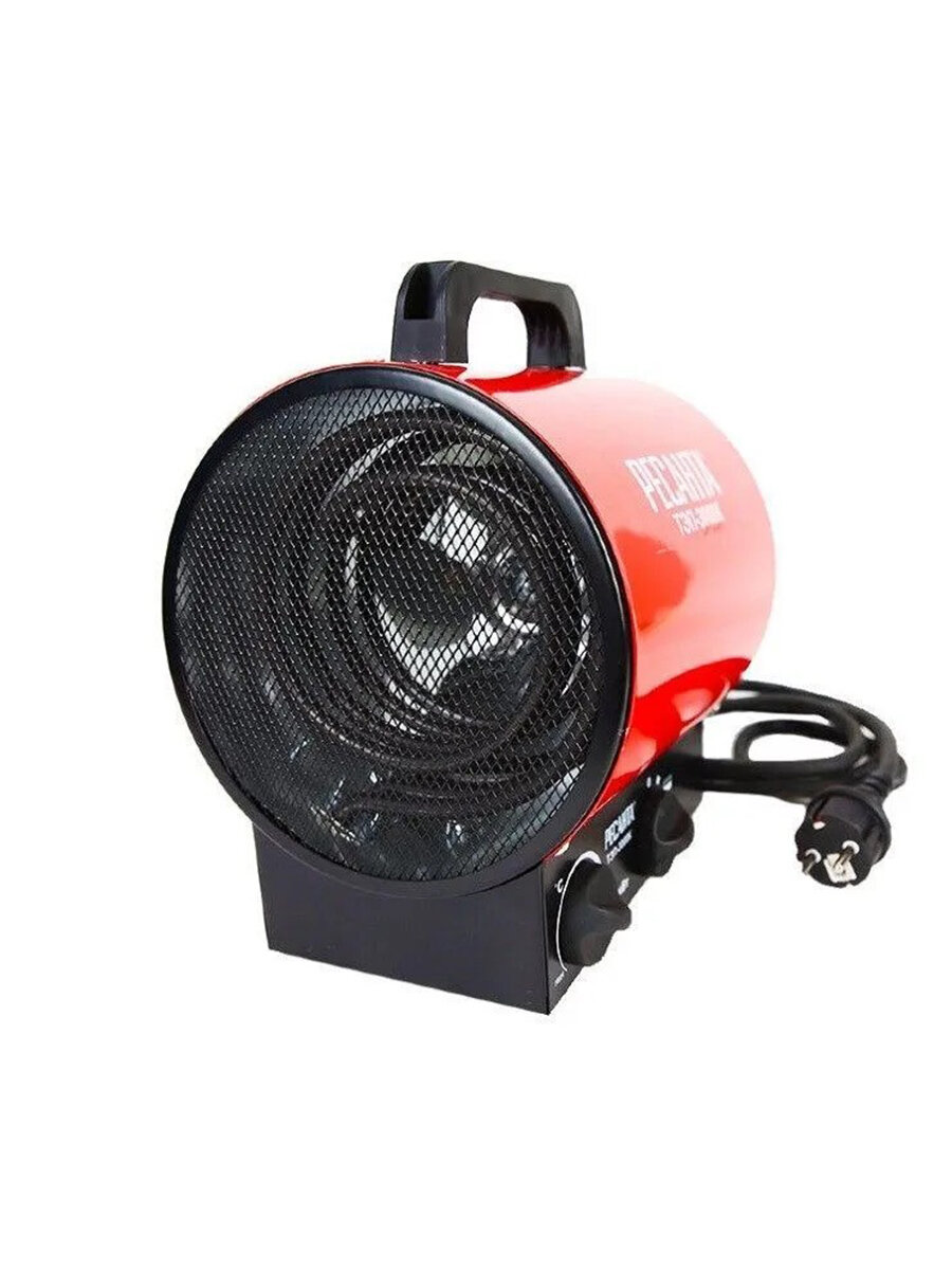 Пушка тепловая электрическая Ресанта ТЭП-3000К 3 кВт 30м2 красный/черный