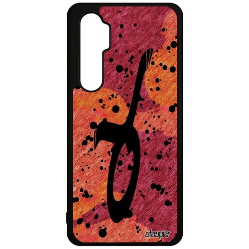 фото Защитный чехол для мобильного // xiaomi mi note 10 lite // "знак зодиака телец" каллиграфия стиль, utaupia, оранжевый