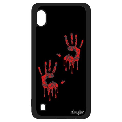 фото Противоударный чехол на телефон // samsung galaxy a10 // "отпечаток ладони" радуга дизайн, utaupia, черный