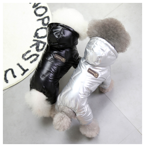 Зимний комбинезон для собак мелких и средних пород с утеплением лап и капюшоном L - фотография № 5