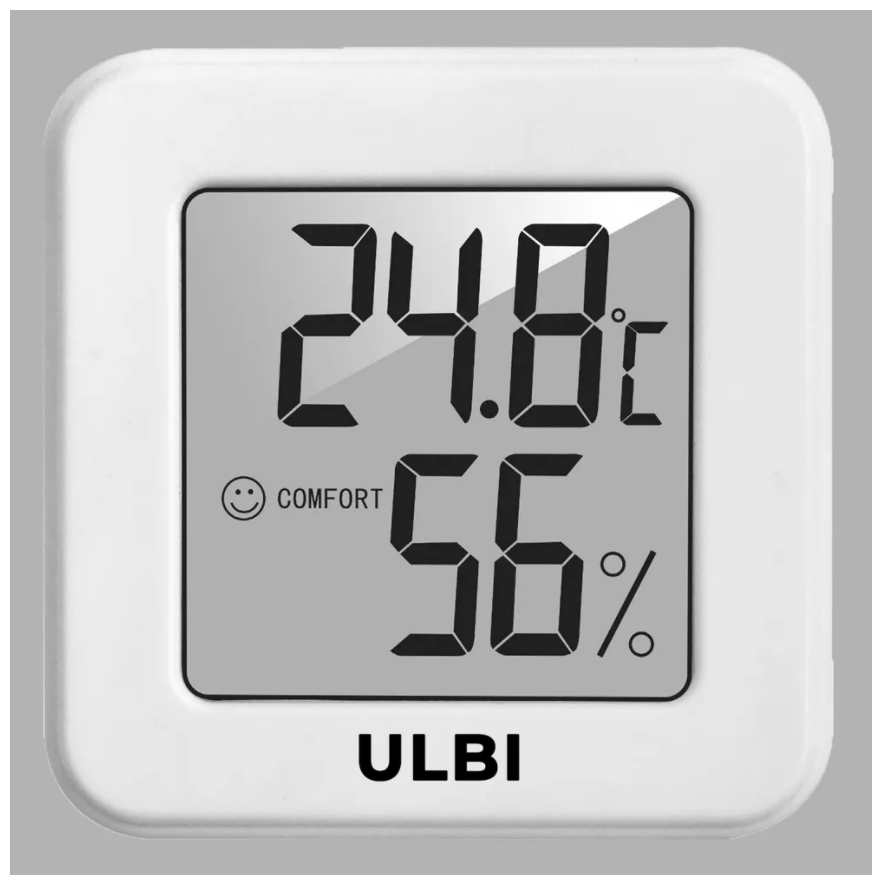 Метеостанция / Гигрометр для дома / Термометр / Термометр гигрометр комнатный / Градусник бытовой ULBI H1