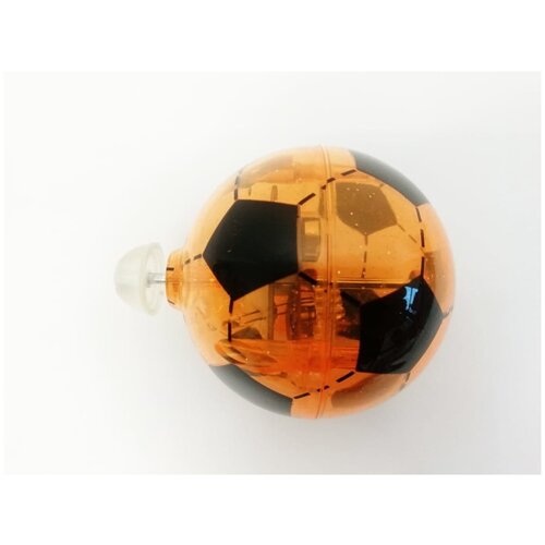 Юла светящаяся футбольный мяч оранжевый