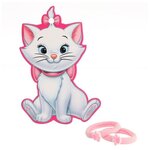 Резинки для волос 2 шт, Кошечка Мари, розовые - изображение