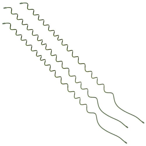 Опора спиральная 3 шт, 80 см, металл, ПВХ, металлическая опора используется для комнатных и садовых цветов, помогает им вытянуться, ускоряет их рост