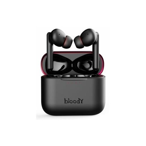 Гарнитура A4Tech игровая Bloody M90 для компьютера вкладыши bluetooth черный красный 450200₽