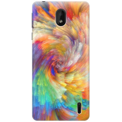 фото Re:paчехол - накладка artcolor для nokia 1 plus с принтом "акварельная красота"