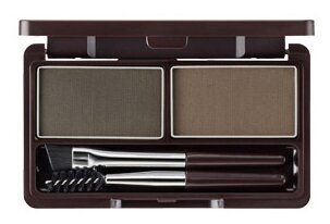 The Saem Пудра для бровей Eco Soul Eyebrow Kit, 02 gray brown