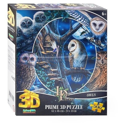 Пазл Prime3D Super Коллаж Совы 500