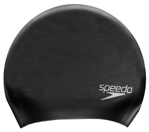 Шапочка для плавания Speedo Long Hair Cap, 8-061680001, черный, силикон